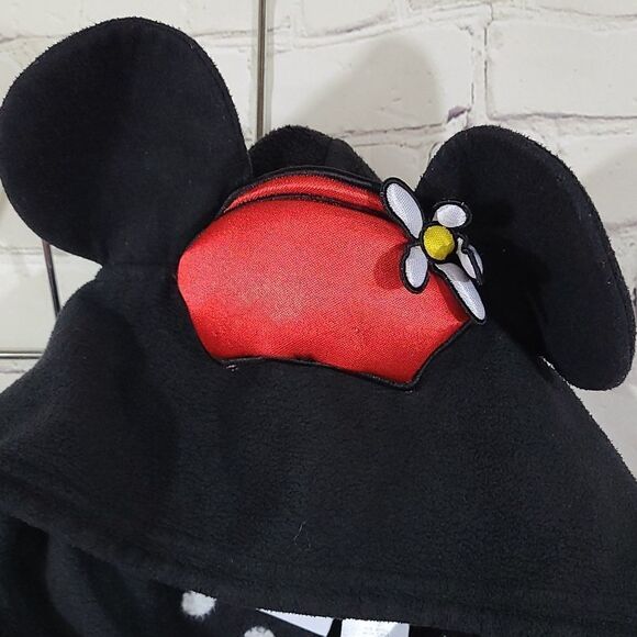 Minnie Mouse Small Fleece Jumper Plush Hood Pajamas One Piece Union Suit Onesie - Picture 2 of 11